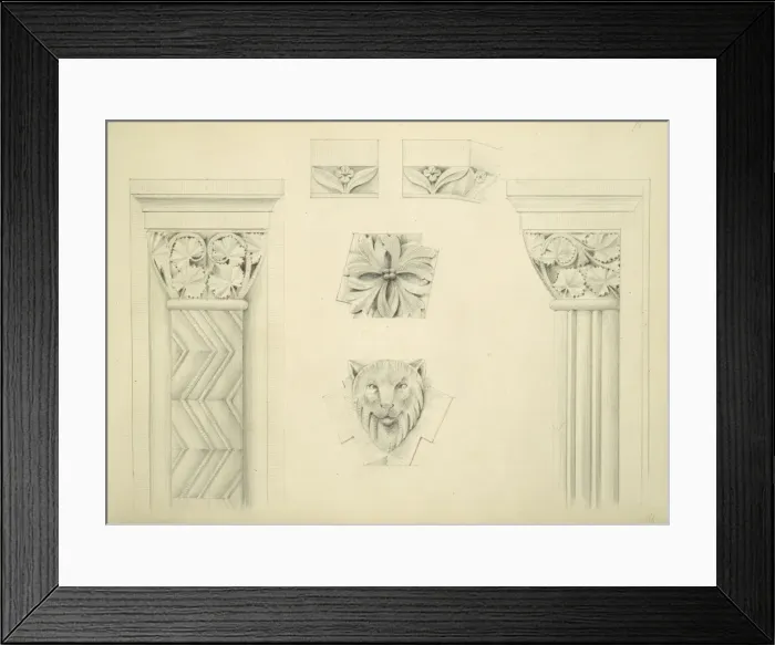 Framed Print : Designs for the Natural History Museum, by Alfred Waterhouse Framed Print : Designs for the Natural History Museum, by Alfred Waterhouse