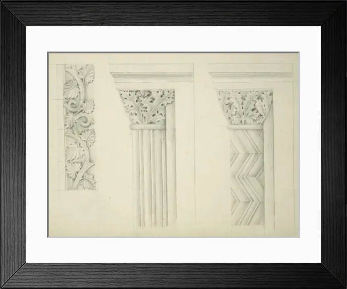 Framed Print : Designs for the Natural History Museum, by Alfred Waterhouse Framed Print : Designs for the Natural History Museum, by Alfred Waterhouse