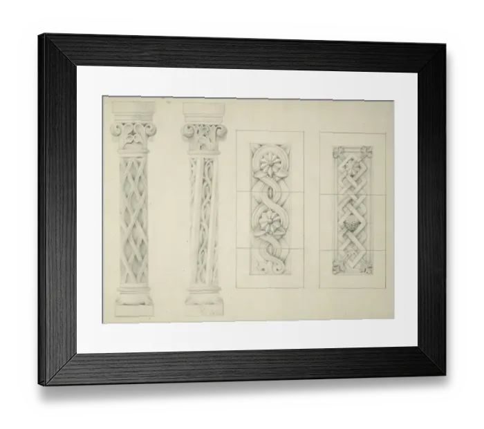 Framed Print : Designs for the Natural History Museum, by Alfred Waterhouse Framed Print : Designs for the Natural History Museum, by Alfred Waterhouse
