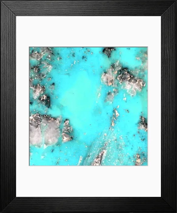 Framed Print : Turquoise detail Framed Print : Turquoise detail