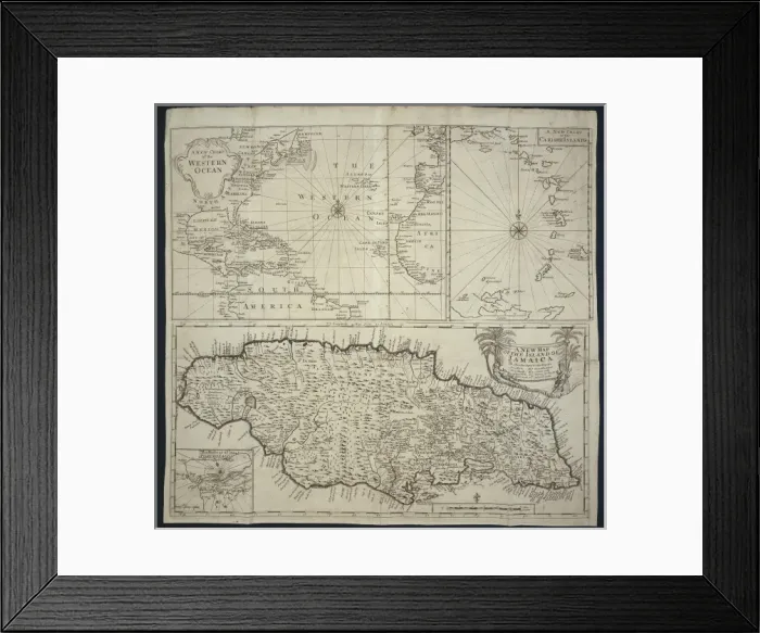 Framed Print : A Map of the Island of Jamaica Framed Print : A Map of the Island of Jamaica