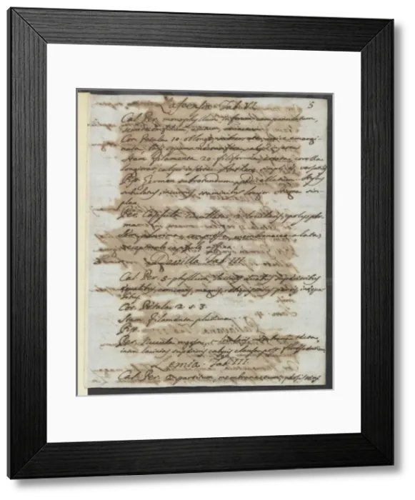 Framed Print : Letter from Vandelli, Domenico Framed Print : Letter from Vandelli, Domenico