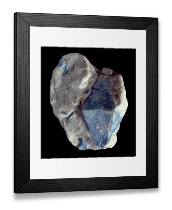 Framed Print : Lazulite comprises of (magnesium iron aluminum phosphate hydroxide) not Framed Print : Lazulite comprises of (magnesium iron aluminum phosphate hydroxide) not