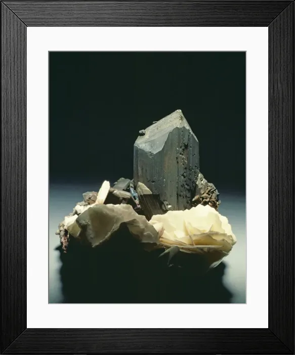 Framed Print : Chalcosine, from the St Ives Consols mines, Cornwall Framed Print : Chalcosine, from the St Ives Consols mines, Cornwall