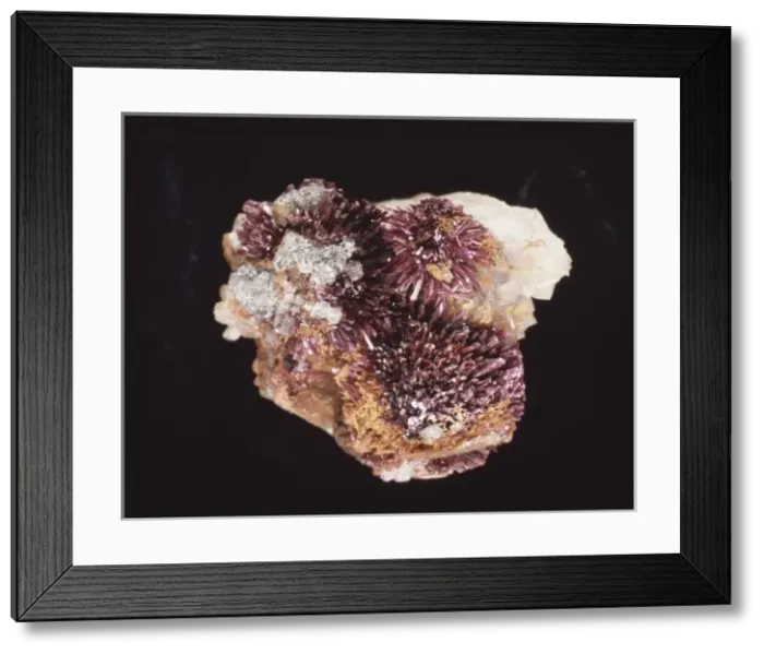 Framed Print : Erythrite. Erithrite comprises of (hydrated cobalt arsenate) Framed Print : Erythrite. Erithrite comprises of (hydrated cobalt arsenate)