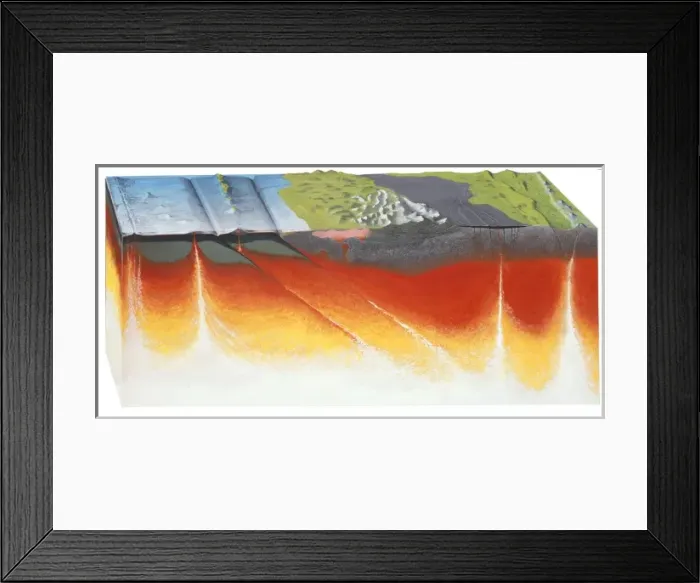 Framed Print : Igneous activity Framed Print : Igneous activity