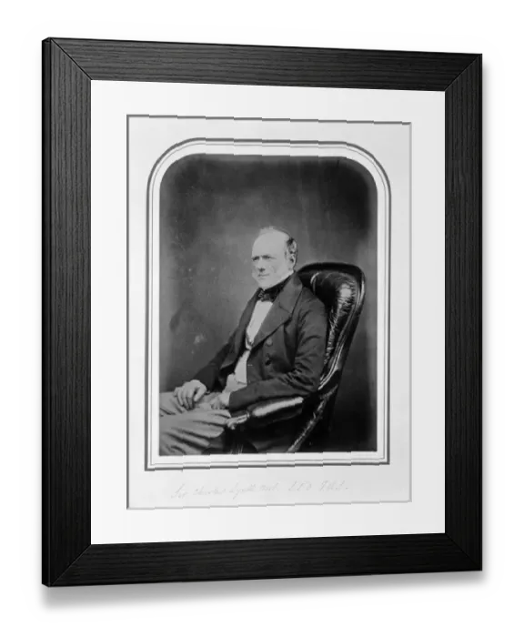 Framed Print : Sir Charles Lyell, Bart. F. R. S. (1797-1875) Framed Print : Sir Charles Lyell, Bart. F. R. S. (1797-1875)