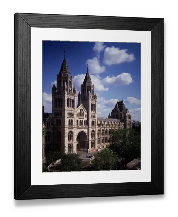 Framed Print : Main entrance and Cromwell Road facade of the Natural Histor Framed Print : Main entrance and Cromwell Road facade of the Natural Histor