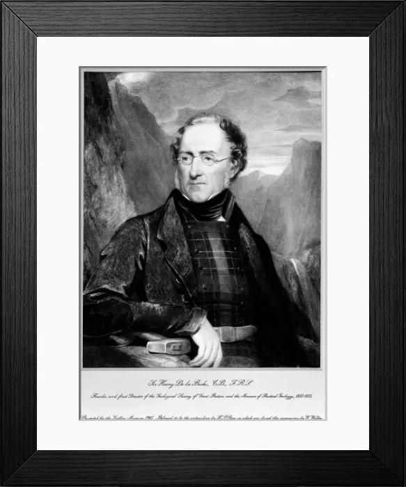 Framed Print : Sir Henry Thomas de la Beche (1796-1855) Framed Print : Sir Henry Thomas de la Beche (1796-1855)