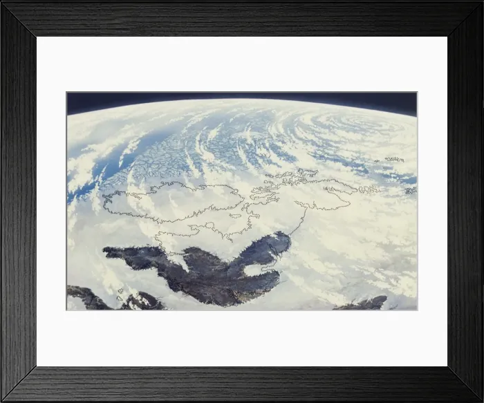 Framed Print : Pleistocene Britain Framed Print : Pleistocene Britain