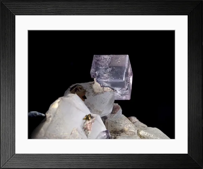 Framed Print : Fluorite comprises of (calcium fluoride) Framed Print : Fluorite comprises of (calcium fluoride)