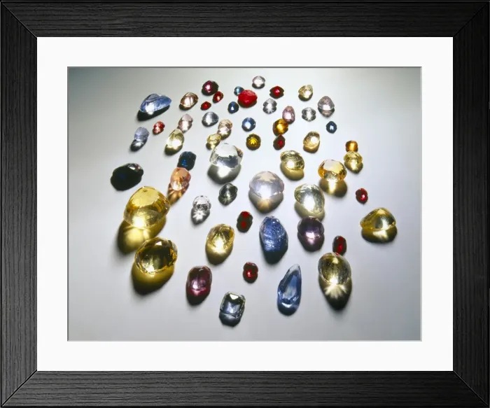 Framed Print : Many colours of corundum Framed Print : Many colours of corundum