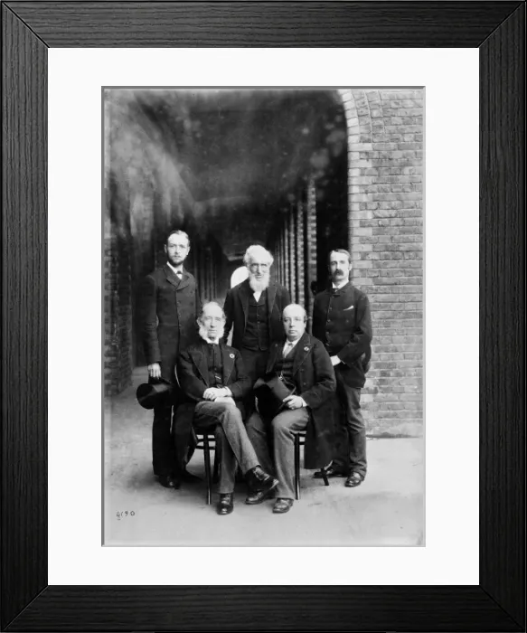 Framed Print : NHM Geology Department staff, 1881 Framed Print : NHM Geology Department staff, 1881