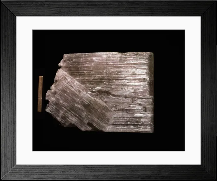 Framed Print : Anhydrite. A specimen of the mineral anhydrite (calcium sulphate) Framed Print : Anhydrite. A specimen of the mineral anhydrite (calcium sulphate)