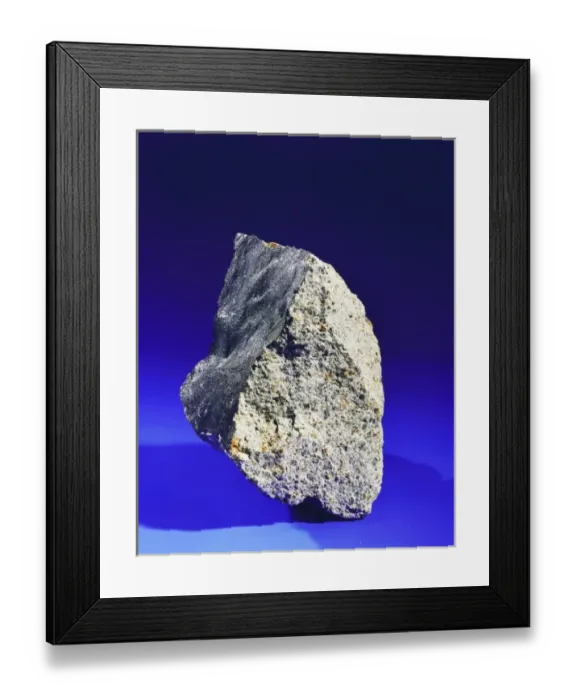 Framed Print : Meteorite. A piece of the meteorite which landed in Barwell Framed Print : Meteorite. A piece of the meteorite which landed in Barwell