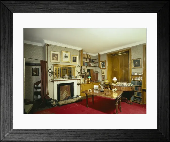 Framed Print : Charles Darwins Study, Down House, Kent Framed Print : Charles Darwins Study, Down House, Kent