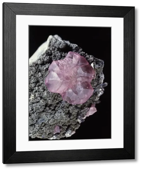 Framed Print : Fluorite comprises of (calcium fluoride) Framed Print : Fluorite comprises of (calcium fluoride)