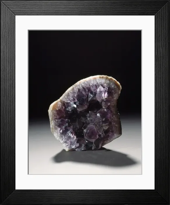 Framed Print : Amethyst is a transparent purple variety of quartz Framed Print : Amethyst is a transparent purple variety of quartz