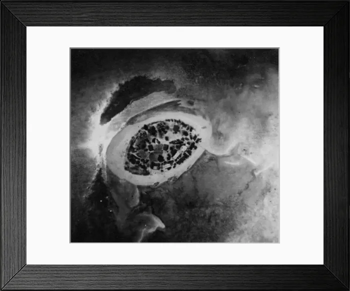 Framed Print : Aerial shot of Low Isles