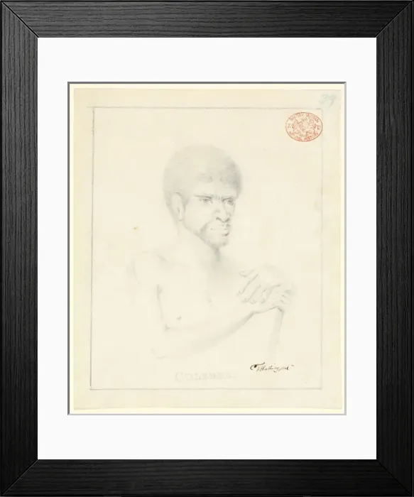 Framed Print : Portrait of an Aboriginal man named Colebee Framed Print : Portrait of an Aboriginal man named Colebee