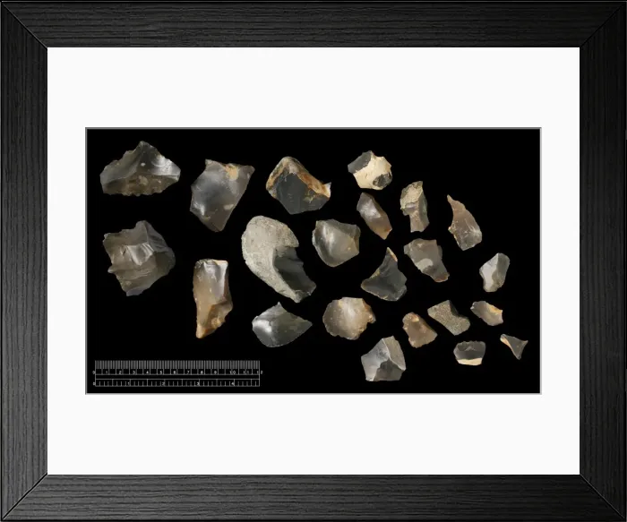 Framed Print : Pakefield flint tools Framed Print : Pakefield flint tools