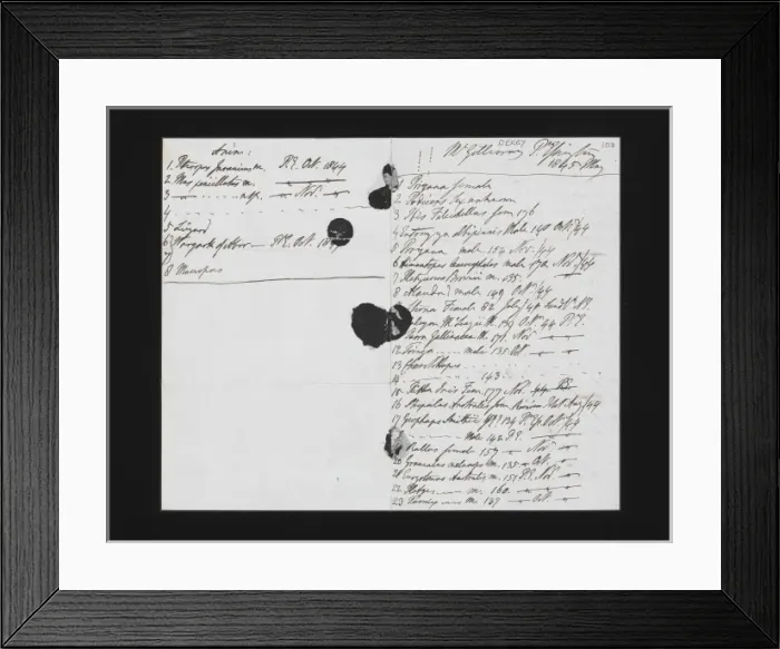 Framed Print : Original manuscript by the 13th Earl of Derby Framed Print : Original manuscript by the 13th Earl of Derby