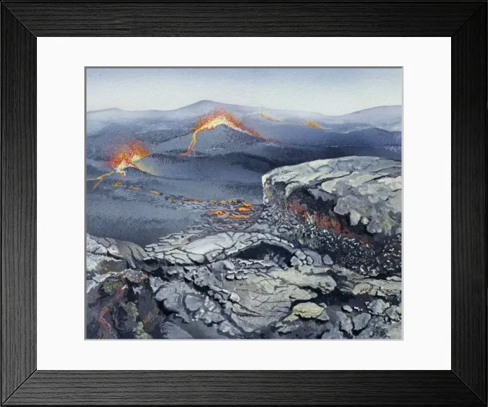 Framed Print : Palaeocene volcanic landscape, Antrim Framed Print : Palaeocene volcanic landscape, Antrim