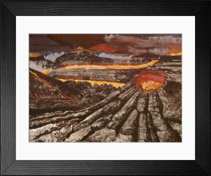 Framed Print : Volcanoes on the early Earth Framed Print : Volcanoes on the early Earth