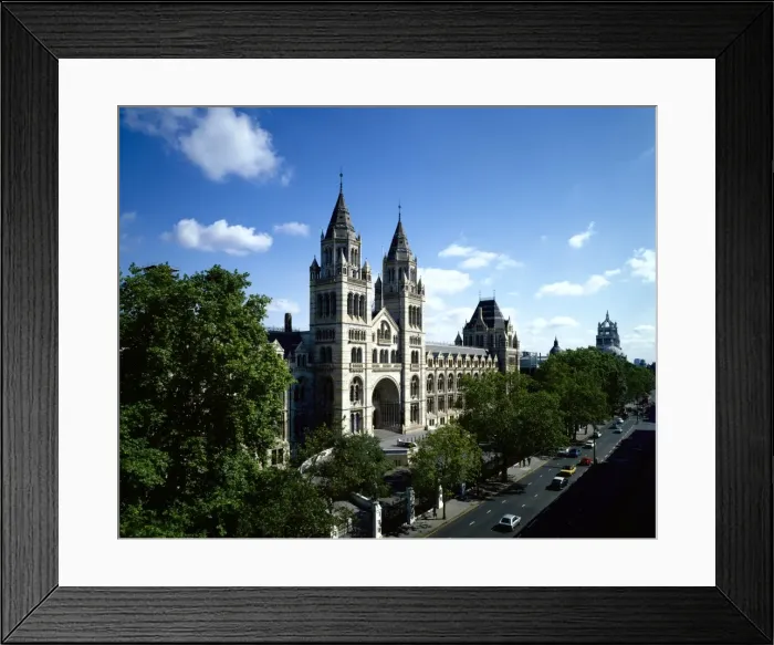 Framed Print : Main entrance and Cromwell Road facade of the Natural Histor Framed Print : Main entrance and Cromwell Road facade of the Natural Histor
