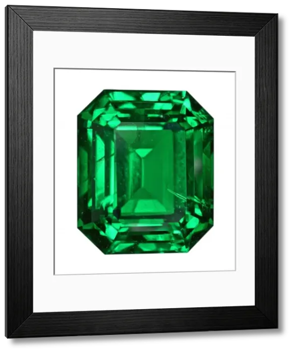 Framed Print : Birthstone Series: Emerald Framed Print : Birthstone Series: Emerald