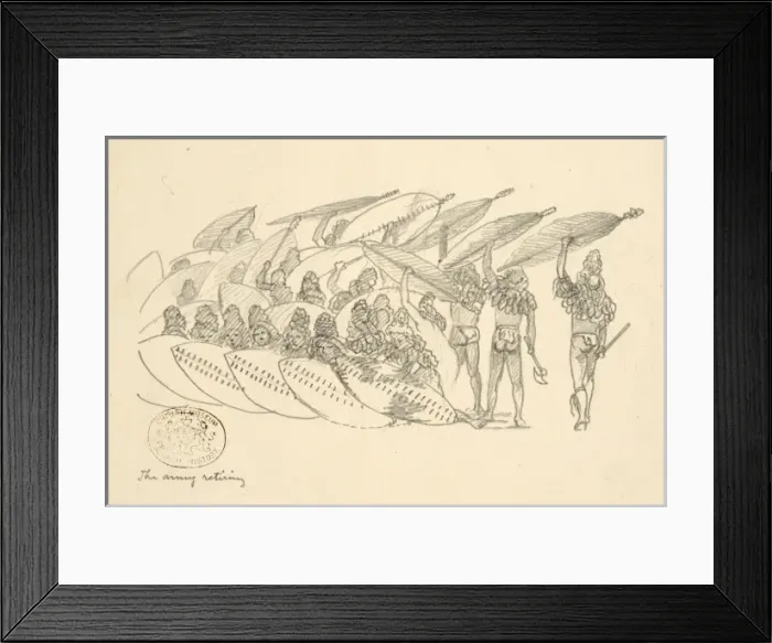 Framed Print : The army retiring, 1870 Framed Print : The army retiring, 1870