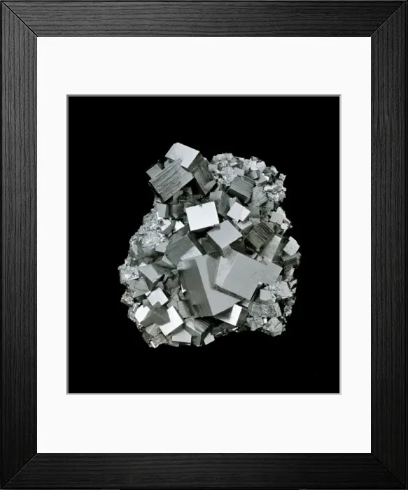 Framed Print : Pyrite comprises of (iron sulphide) and is also known as fools gold Framed Print : Pyrite comprises of (iron sulphide) and is also known as fools gold