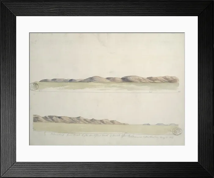 Framed Print : Pilansberg from Brak legte sandflat Framed Print : Pilansberg from Brak legte sandflat