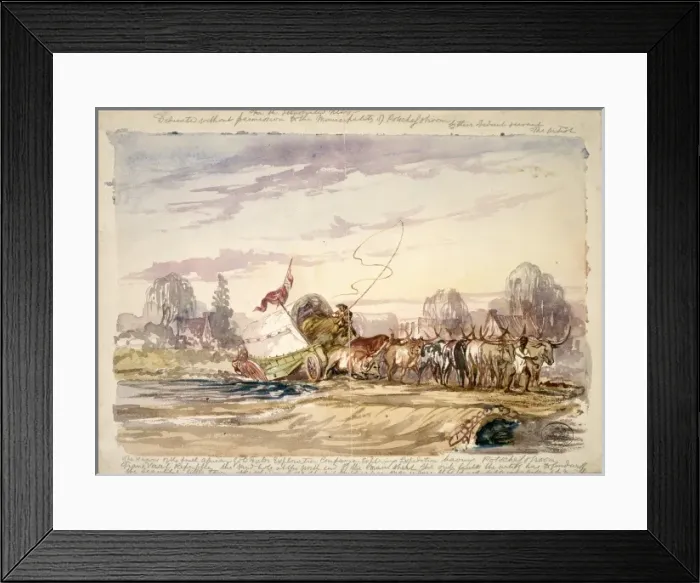 Framed Print : Wagons of the South African Gold Fields Framed Print : Wagons of the South African Gold Fields