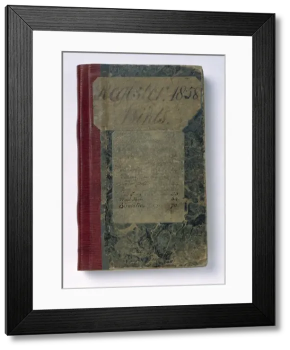 Framed Print : Notebook of Alfred Russel Wallace Framed Print : Notebook of Alfred Russel Wallace