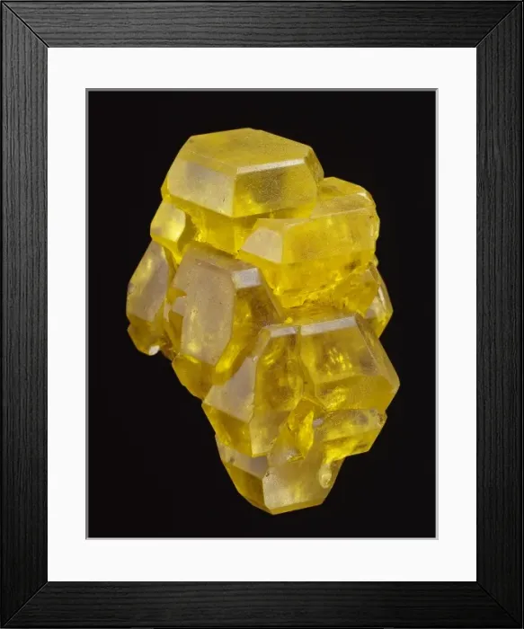Framed Print : Sulphur is an elemental substance, it is yellow in colour Framed Print : Sulphur is an elemental substance, it is yellow in colour