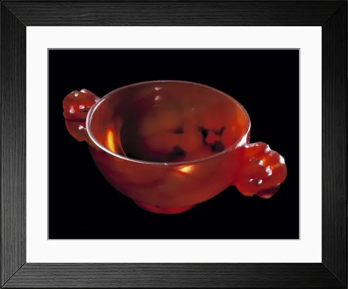 Framed Print : Carved carnelian bowl Framed Print : Carved carnelian bowl