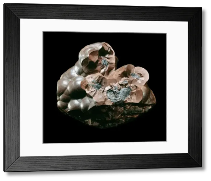 Framed Print : Hematite. Botryoidal (shaped like a bunch of grapes) hematite (iron oxide) Framed Print : Hematite. Botryoidal (shaped like a bunch of grapes) hematite (iron oxide)
