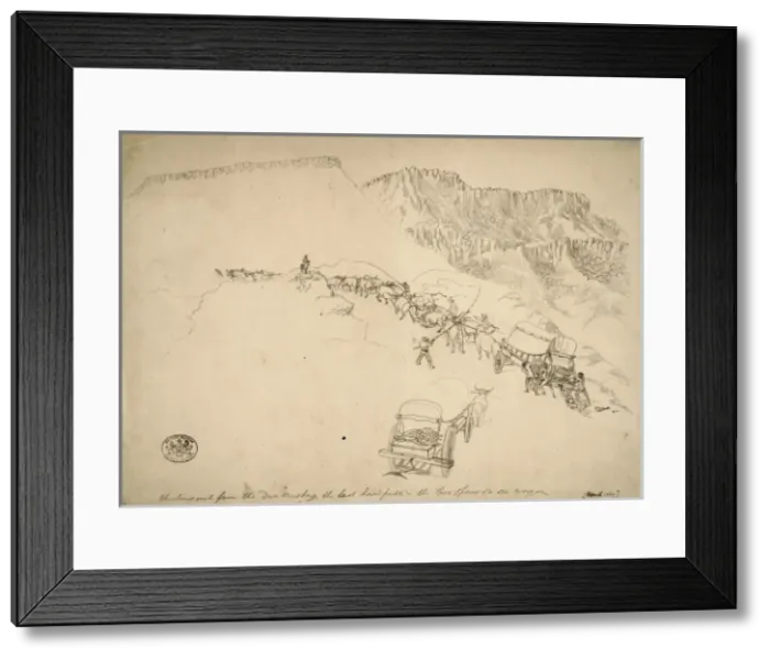 Framed Print : Climbing out from the Drakensberg Framed Print : Climbing out from the Drakensberg