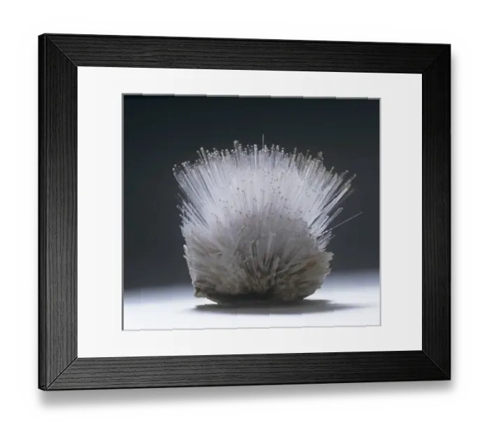 Framed Print : Mesolite is comprised of (hydrated sodium calcium aluminum silicate) Framed Print : Mesolite is comprised of (hydrated sodium calcium aluminum silicate)