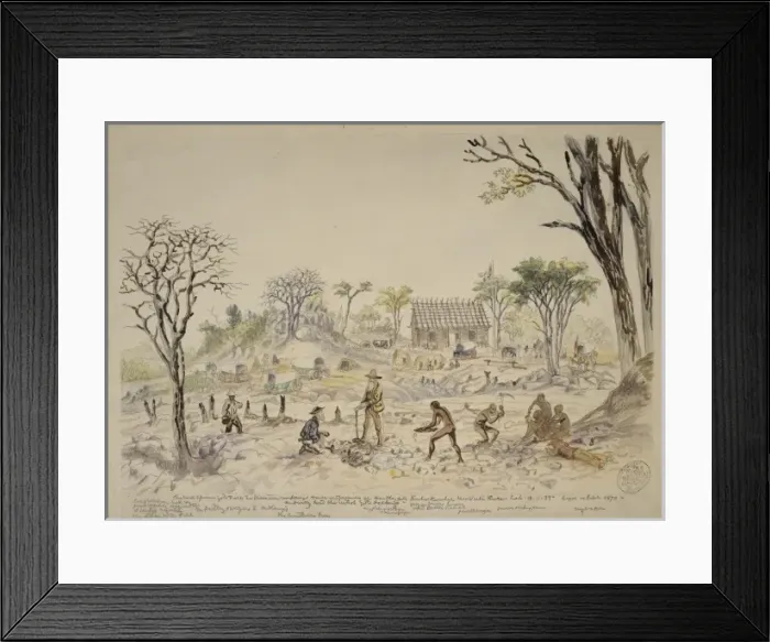 Framed Print : The South Africa Gold Fields Exploration Co. House Framed Print : The South Africa Gold Fields Exploration Co. House