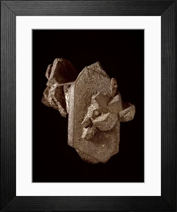 Framed Print : Cassiterite pseudomorphous after orthoclase Framed Print : Cassiterite pseudomorphous after orthoclase