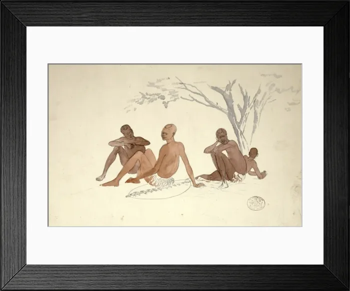 Framed Print : Matabili, Imbusini River November 1869 Framed Print : Matabili, Imbusini River November 1869
