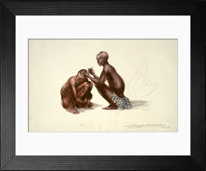Framed Print : Dressing the Issiyoko Framed Print : Dressing the Issiyoko