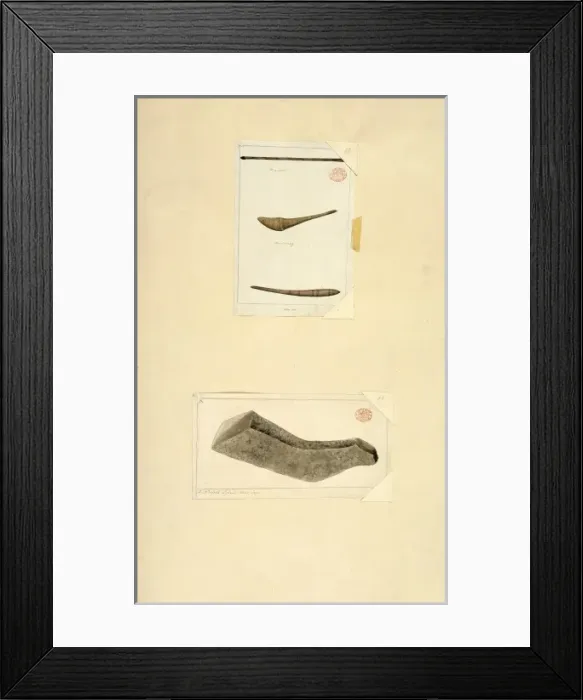 Framed Print : Australian Aborigine tools Framed Print : Australian Aborigine tools