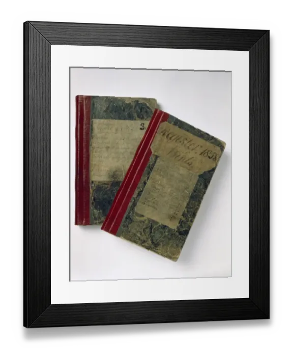 Framed Print : The notebooks of Wallace Framed Print : The notebooks of Wallace