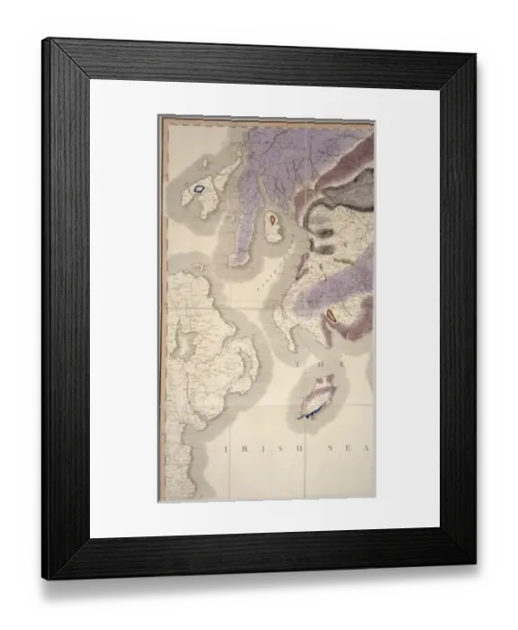 Framed Print : William Smiths Geological Map Framed Print : William Smiths Geological Map