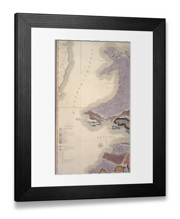 Framed Print : William Smiths Geological Map Framed Print : William Smiths Geological Map