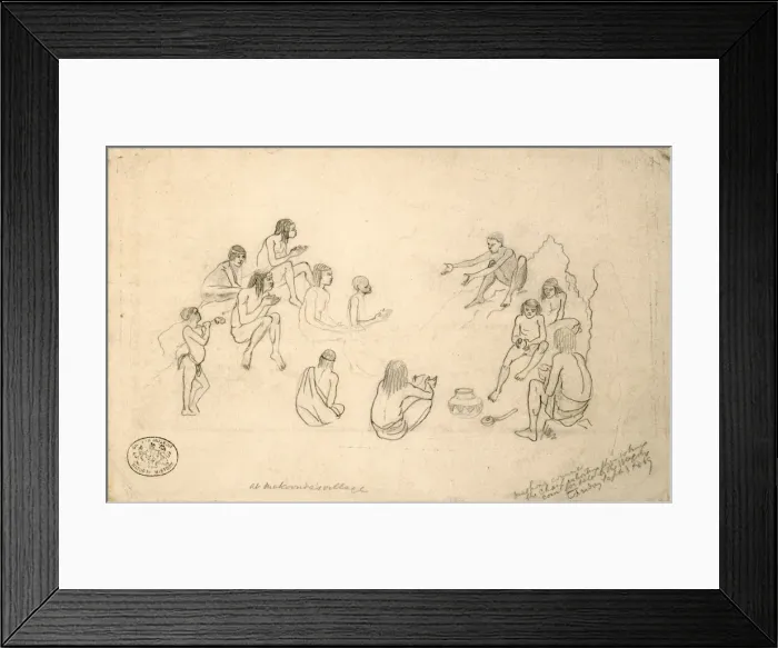 Framed Print : At Makoondas village Framed Print : At Makoondas village