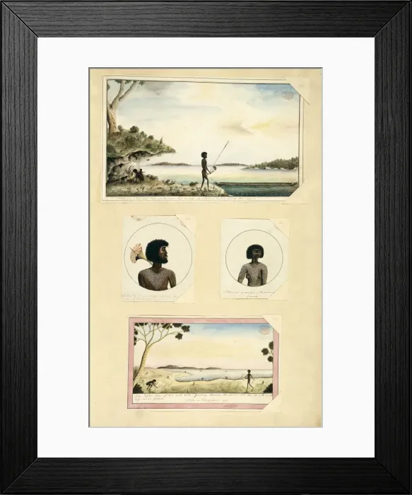 Framed Print : Drawings 43-46 from the Watling Collection Framed Print : Drawings 43-46 from the Watling Collection
